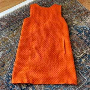 Mango Orange Tweed Dress